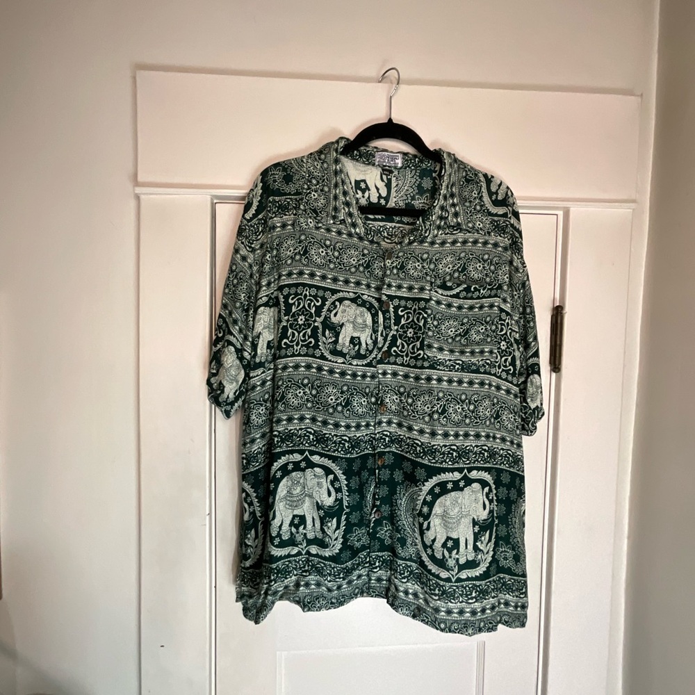 Mexicali Blues Elephant Button Down Shirt